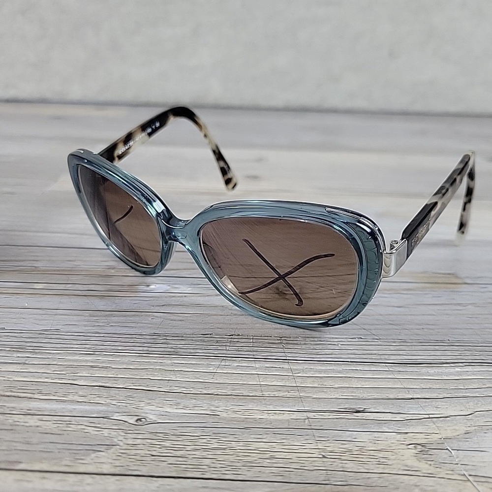 COACH HC 8172 5370D0 CRYSTAL TEAL SNOW LEOPARD TORT 56-16-140 FRAMES ONLY